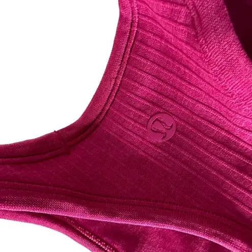 Lululemon  Ebb to Street Women Size 4 Cropped Racerback Tank Top Padded Racerback