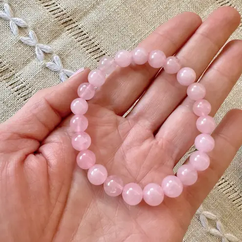 💗Rose Quartz Crystal Bracelet💗 ~8mm