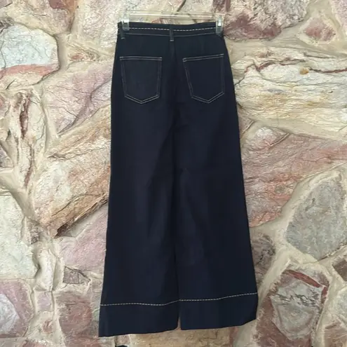 Commense Wide Leg Denim Jeans size small Blue
