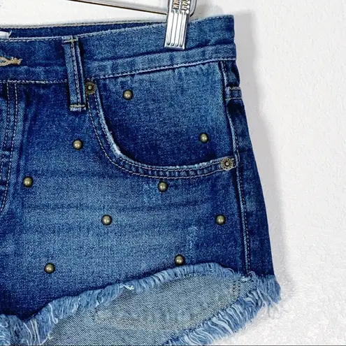 Amuse Society  "Scenic" Studded Denim Shorts 26