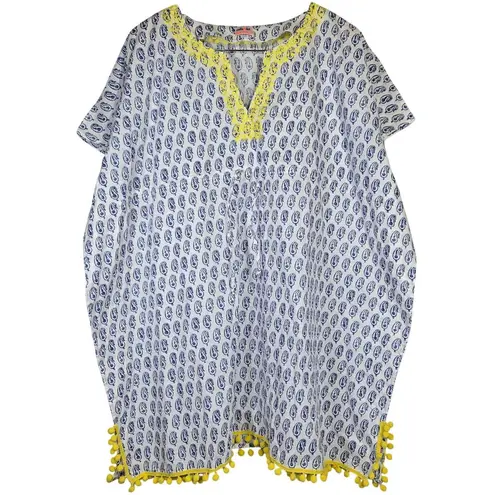 Stella & Dot Stella & Dot Beach Capri Tunic Pom Pom Cover Up One Size