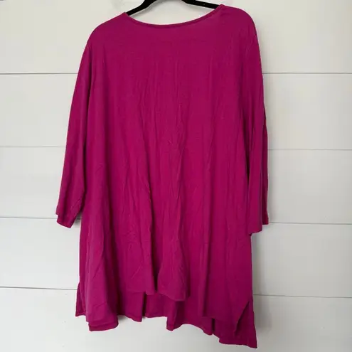 Woman Within Women’s 4X Hot Pink Top Blouse Plus Size