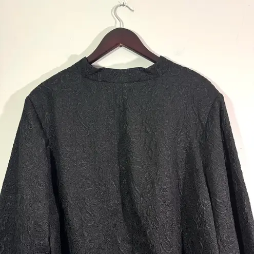 Avenue Black Shine Embossed Blazer Size 26/28