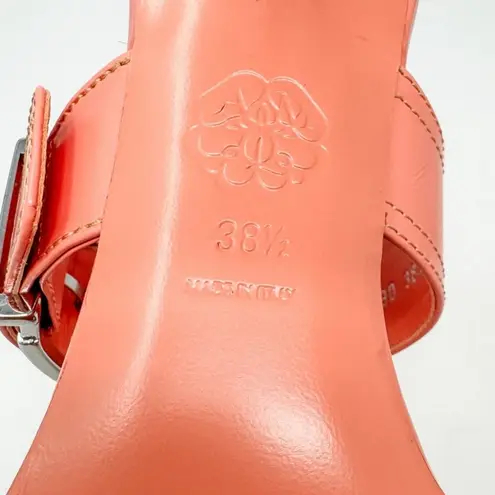Alexander McQueen Double Buckle Slide Mule Sandals Apricot size 38.5 US8.5