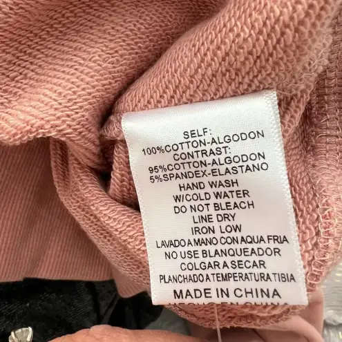VICI NWT  Williams Cotton Henley‎ Sweatshirt Blush Pink