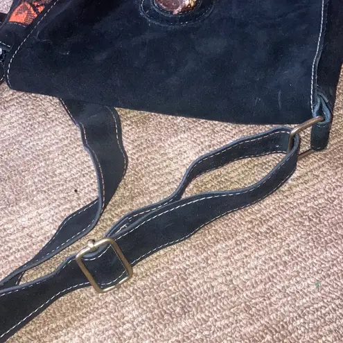 Black Red and Orange Aztec Ecuador Crossbody Purse