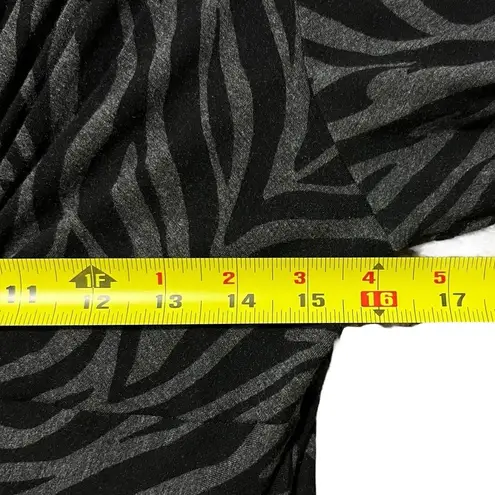 Soma Womens Zebra Print Baddie Dress Size M Twist Front Mob Wife Office Stretch