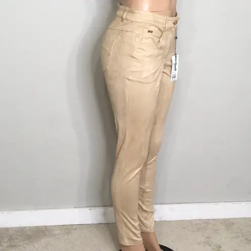 BASLER tan faux suede pants/jean. NWT Tan Size 6
