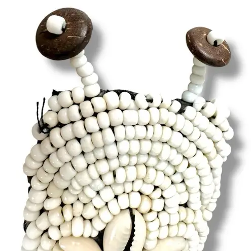 Vintage Bohemian Beachy Shell Bracelet Mermaid Summer Beaded Island Resort White