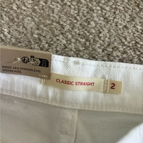 Levi's Classic Straight Levi jeans women size 2 white