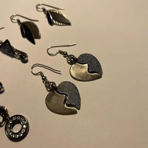 Lot Of 5 Dangle Costume Earrings Pierced Jewelry Mix