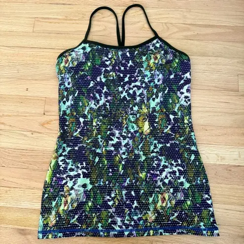 Lululemon  Y Back Tank, Size 8, Green/Purple