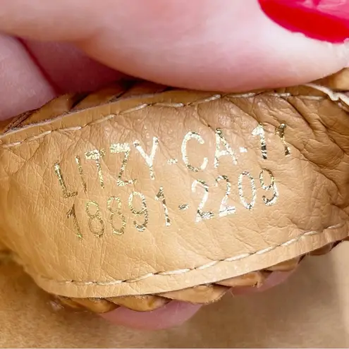 Spring Step Patrizia by Litzy Cork Wedge Sandals Size 11 Braided Faux Leather