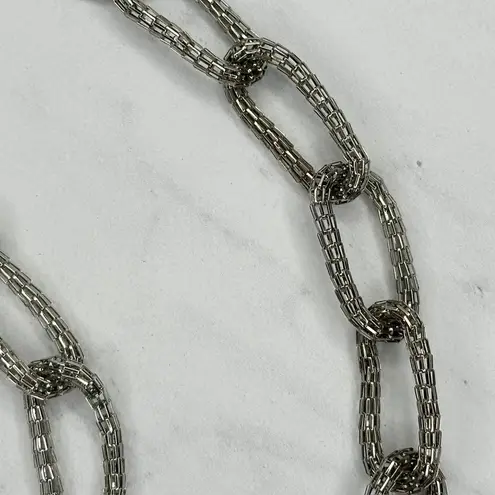 Silver Mesh Chain Link Belt Adjustable Y2K Plus Size One Size ✨