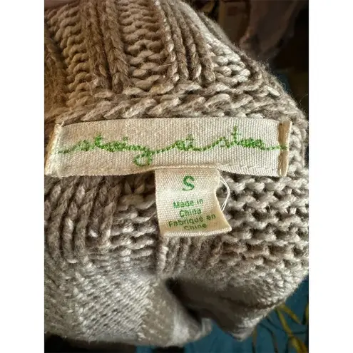 Staring At Stars Anthropologie Chunky Chevron Knit Cardigan Sweater Long S