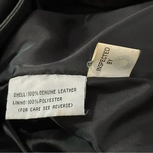 Tuskany Vintage Women’s Size M Black Leather Jacket Size M