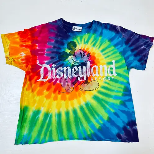 Disney Parks Resort tie dye  Mickey cropped  Size M