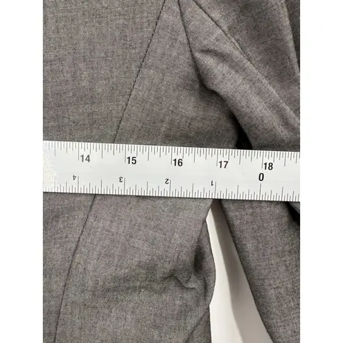 Rebecca Taylor Blazer Womens 6 Gray Bow Pocket Lined Tailored Office Jacket