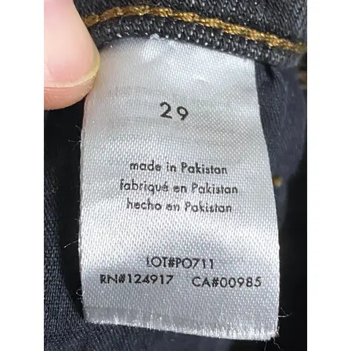 We Wore What Boyfriend Shorts Jean Denim Cut Off Raw Hem Womens 29 Grunge Frayed