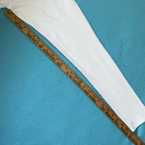 M&S London leggings soft stretchy elastic waistband white NEW size 14 long