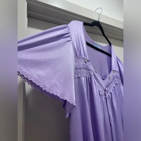 Only Necessities Purple Plus Size Midi Lace