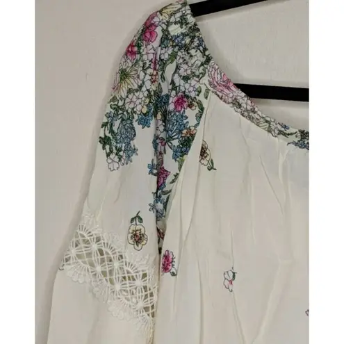 Tassels N Lace OTS Bell Sleeve Top - Size L - NWOT