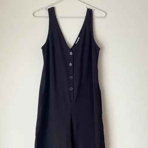 Sadie & Sage sz S black sleeveless wide leg Jumpsuit
