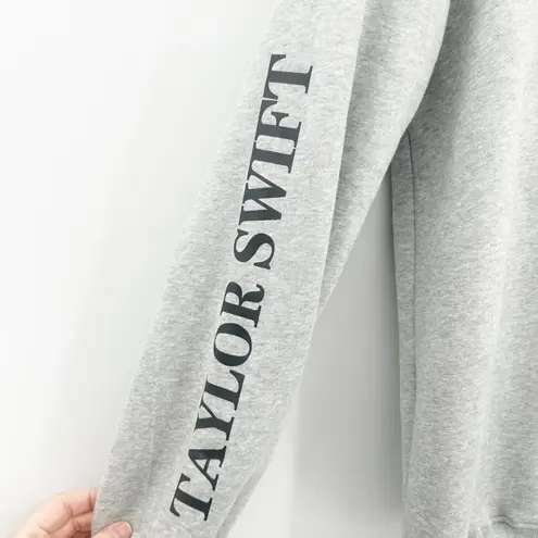 Taylor Swift Womens Fleece Quarter Zip Pullover Eras Tour Sweatshirt 2XL Gray
