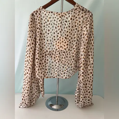 NWT Saints & Hearts Women's Leopard Print Tie