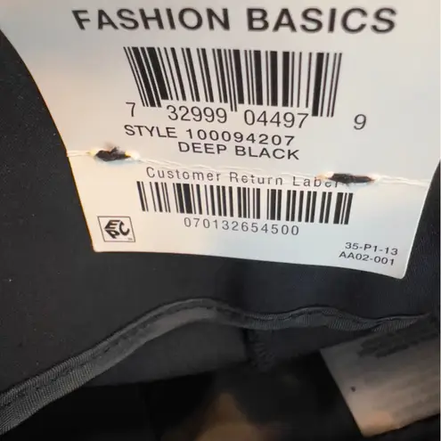 Inc. International Concepts Size 4 Black Slim Leg Ankle Mid Rise Pants