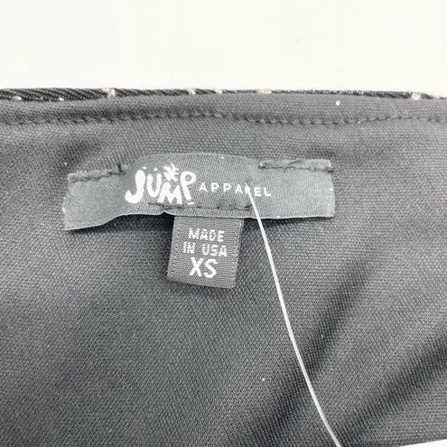 NEW Jump Apparel Womens XS Constellation Bodycon Dress Black Mauve Glitter