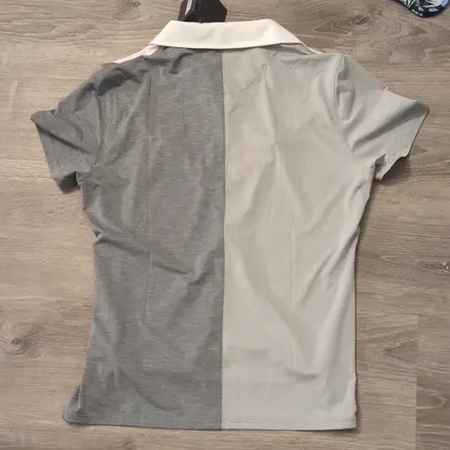 G/fore Colour Block V Melange Tech Jersey Golf Polo 2023 size XL Gray