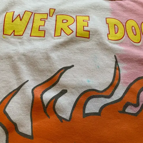 NWOT Split tie dye boyfriend fit Rugrats graphic tee size M Size M