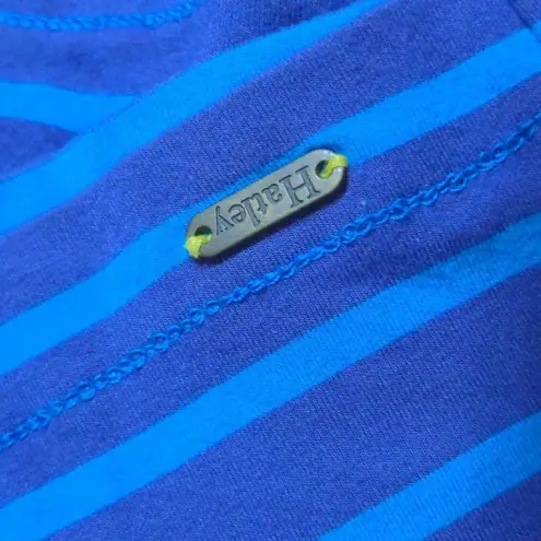 Hatley Womens Sheath Dress Purple Blue Stripe Stretch Long Sleeve Knee Length L Size L