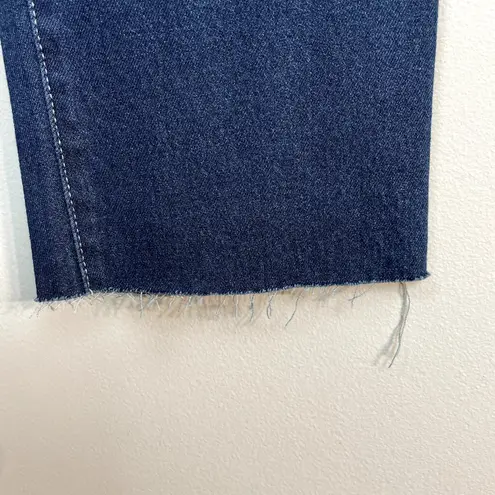 Sincerely Jules Jeans Womens 9/29 Blue High Waist Button Fly Mom Stovepipe Dark