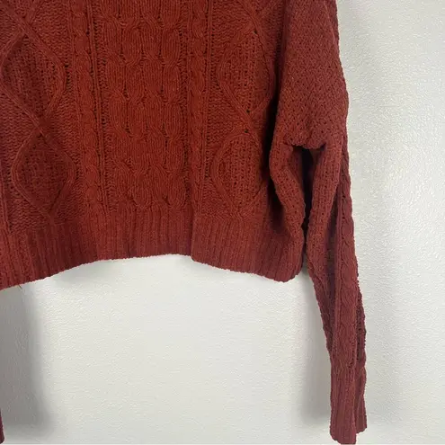 Arizona Jeans Arizona Knit Cropped Sweater Brown Sz M