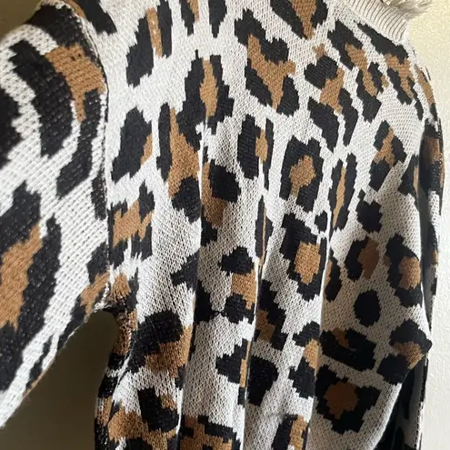 Animal Leopard Print Fringe Cropped Shirt