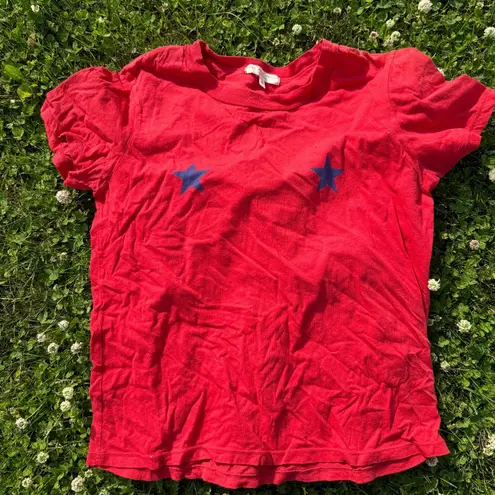 Urban Outfitters Simple Red Star Tee  Flirty Fourth of July - Image 1