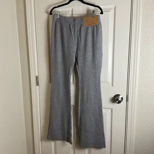 CHROME RIOT gray flare sweatpants smoothing waistband size X