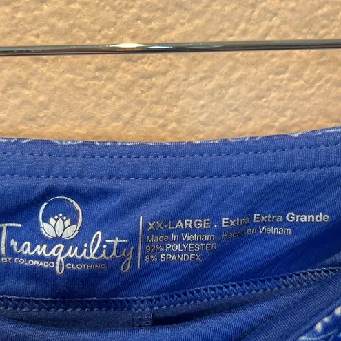 Tranquility by Colorado Clothing Women’s Blue Pattern Skort Skirt Running XXL