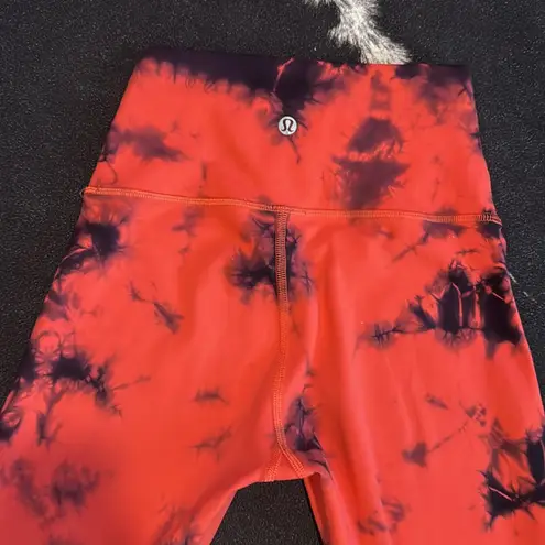 Lululemon  ♥️🖤•Wonder Under Train High-Rise•Tie-dye•Size:4🖤♥️