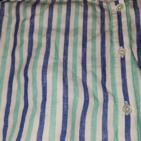 Vineyard Vines  Womens Hope Bay Striped‎ Button Front Short Romper Large