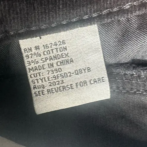 Tractr Women’s High Rise Flare Slim Fit Jeans Black Velvet Size 8 NWT