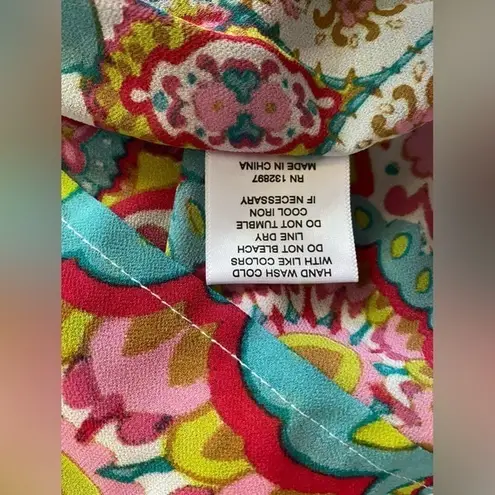 Rose + Olive Boho Floral Mandala Blouse Size M NWOT