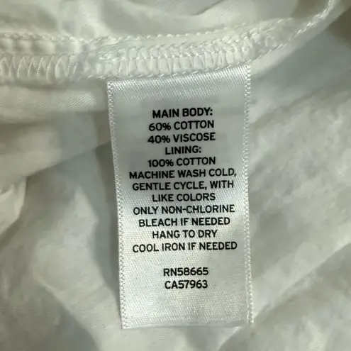 Abound  White Tiered Boho Fairy Lined Cotton Blend Maxi Skirt size L NEW Tags - Image 4