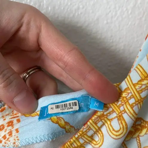 J. McLaughlin L Blue Nautical Boating Knee Length Dress