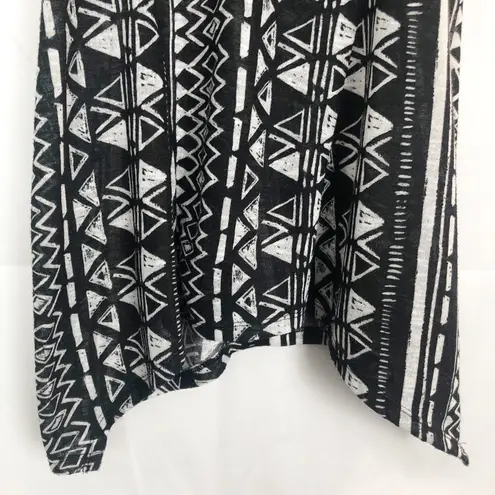 Jolt  I Tribal Print Long Sides Sleeveless Top