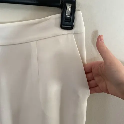 R Label | the Reset Japanese fabric crepe Modern joggers in Ivory size XS White