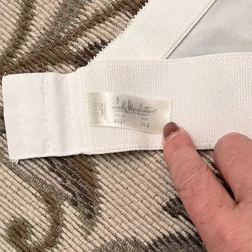 Lady Manhattan Vintage Bustier Bra Corset Top White 36B M Medium Size undefined