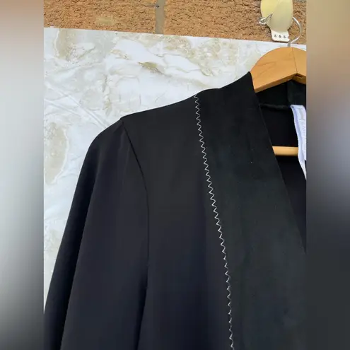 I by Iris Setlakwe Twinset, Contrast Stitch Trim size large Black